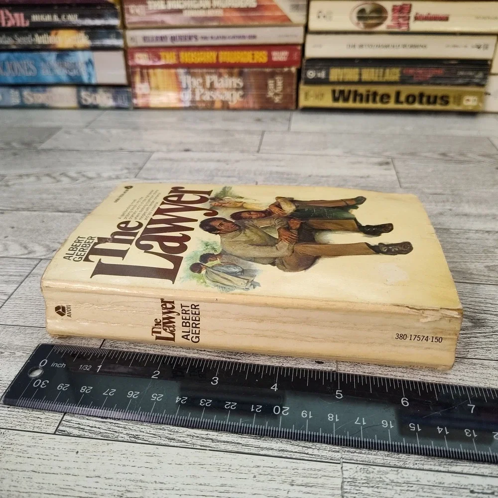 The‎ Lawyer Albert Gerber 1974 First Avon Print Vintage Legal Thriller Paperback